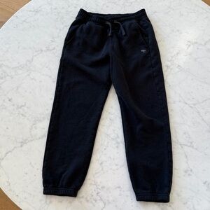 Abercrombie Kids Joggers Boys Size 7 Black Sweatpants Elastic Waist Logo